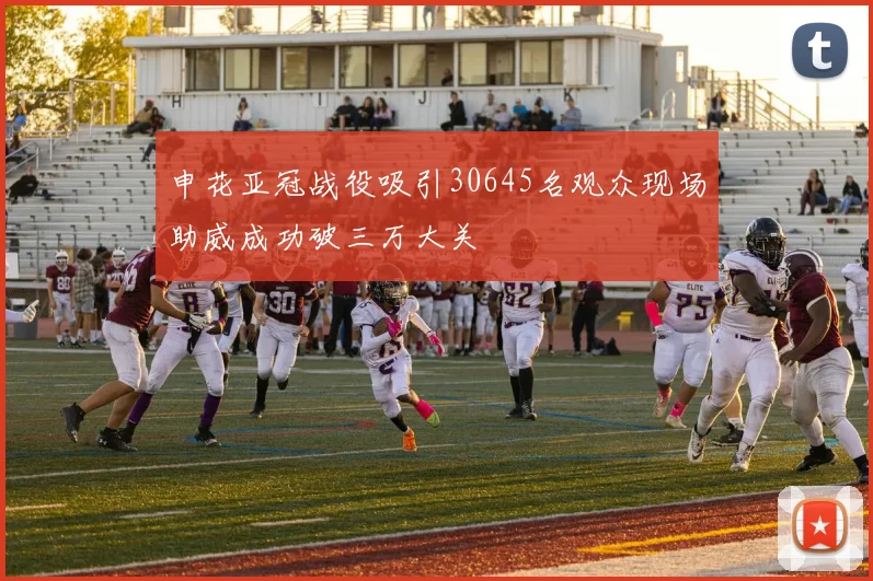 申花亚冠战役吸引30645名观众现场助威成功破三万大关